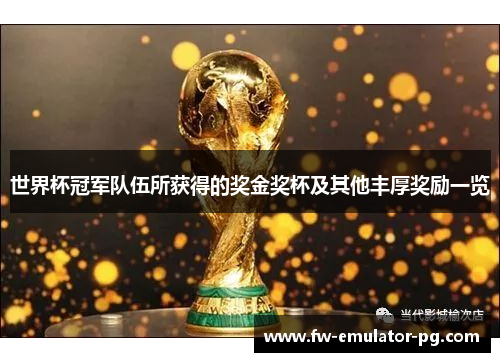 世界杯冠军队伍所获得的奖金奖杯及其他丰厚奖励一览 世界杯冠军队伍所获得的奖金奖杯及其他丰厚奖励一览